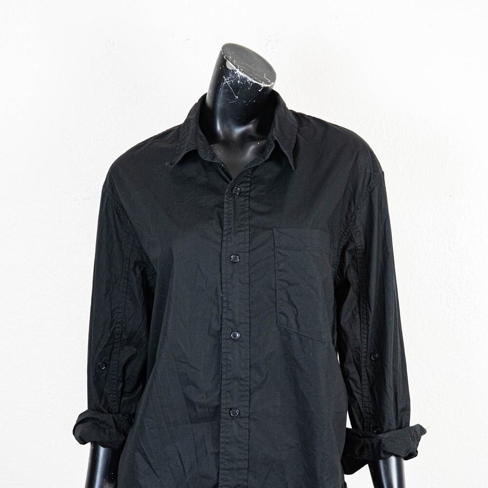 Citizens of Humanity Kayla Shirts in Black oversized high low hem size Small - Picture 10 of 11